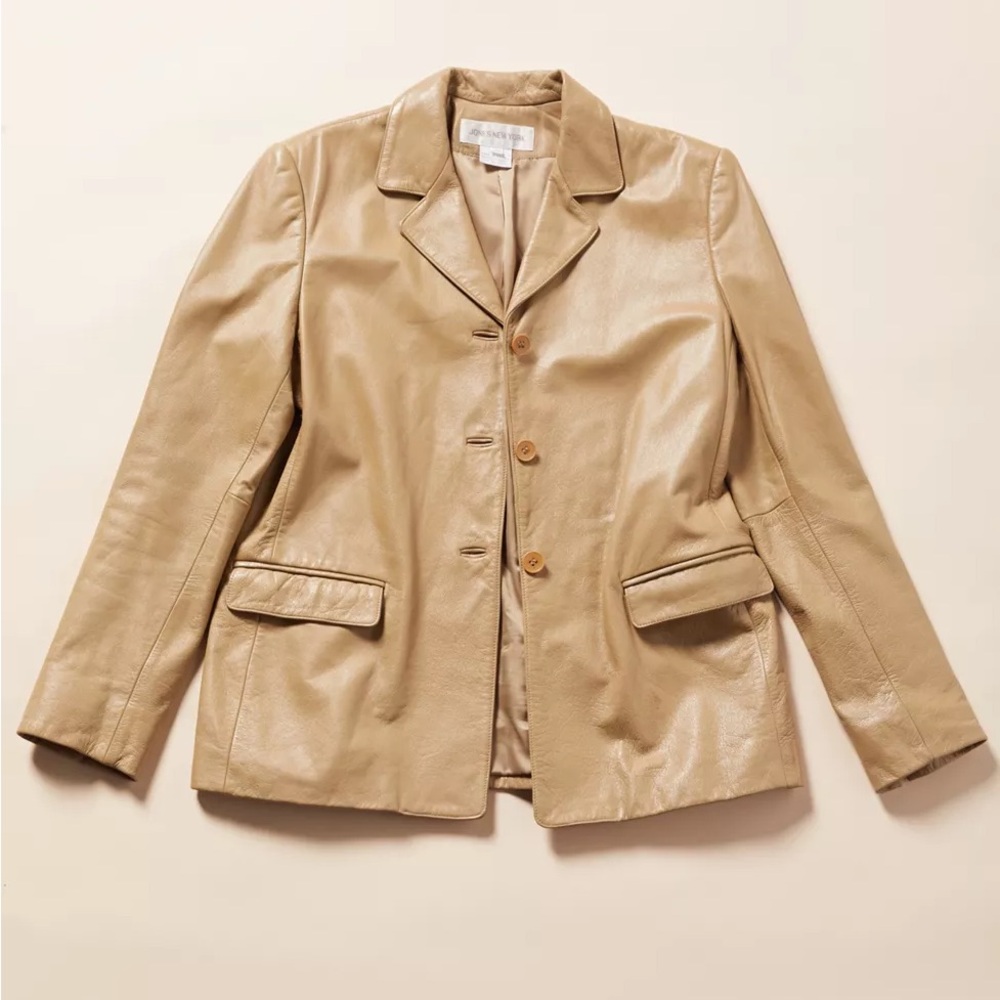 Vintage Jones New York Leather Blazer